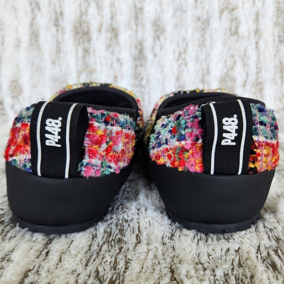 P448 Anthropologie "Laby" Knit Slipper Rainbow Multicolor | Women's Size 6 36 EU - Picture 6 of 15